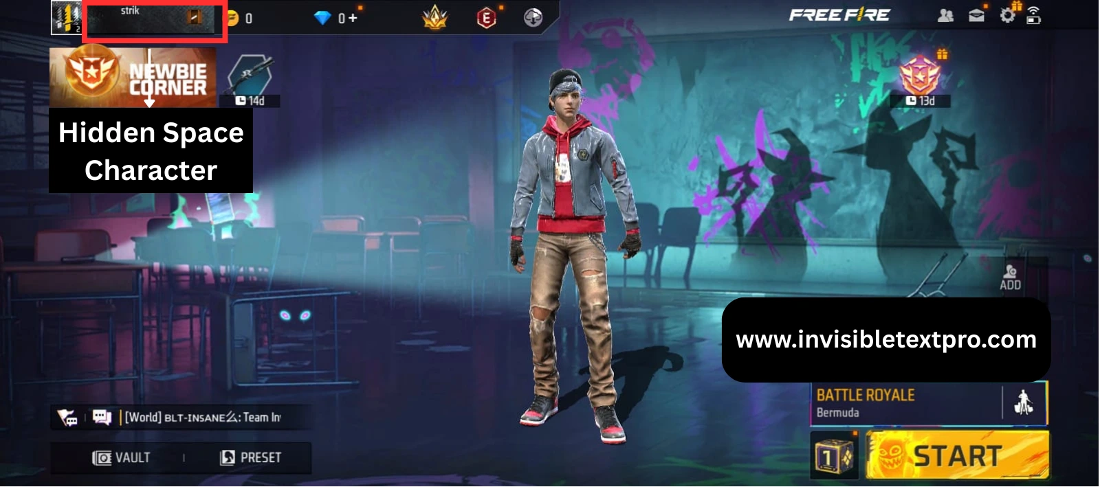 Invisible Space For Free Fire (FF) 2 FF Blank Name Tool 2025