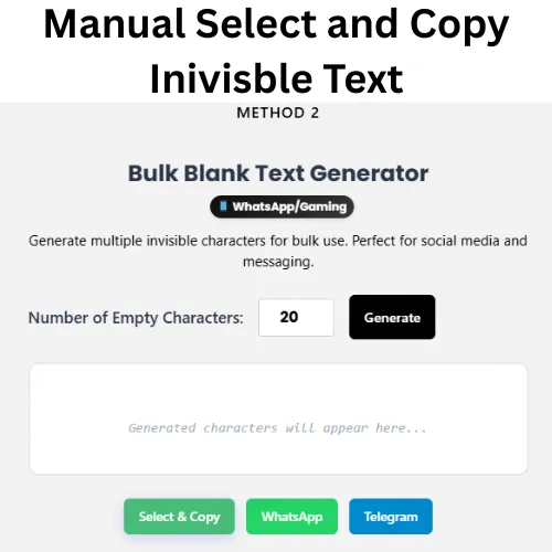 Complete Guide to Invisible Text and Blank Characters in 2025 3 Manual Select and Copy Invisible